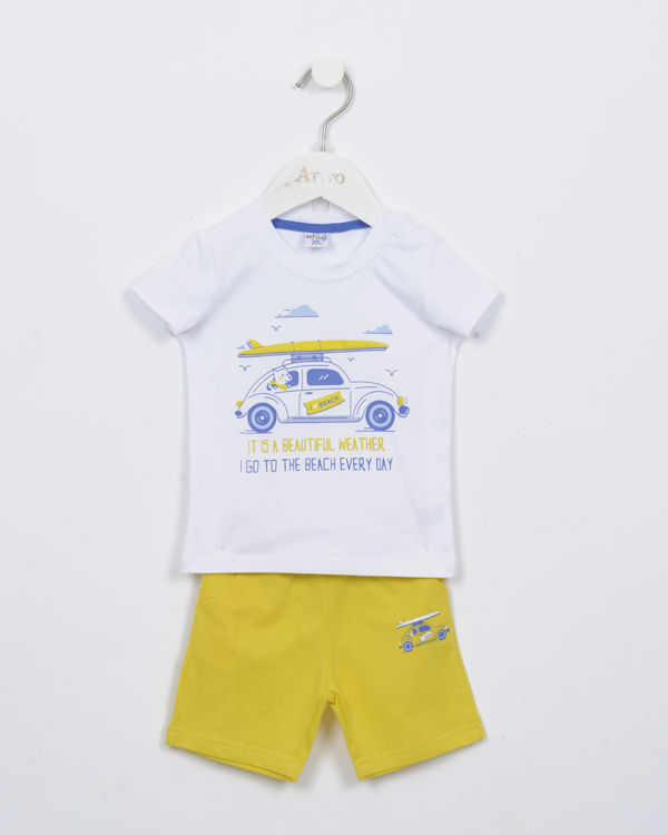 Picture of YF901 BOYS HIGH QUALITY  COTTON TWO PIECE SET